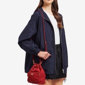 Prada Duet Re-Nylon Bucket shoulder bag